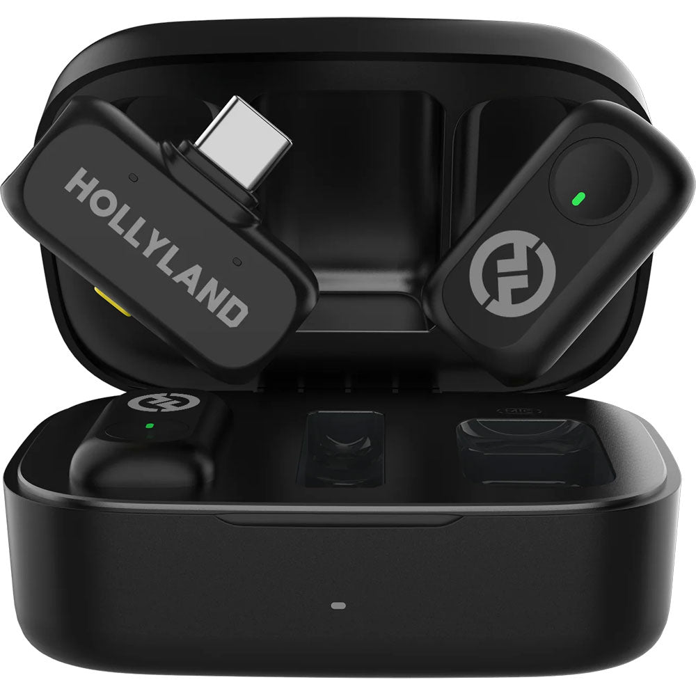 HOLLYLAND ワイヤレスマイク LARK A1 Lightning C Hollyland LARK A1 Microphone Duo Kit USB-C (Black) – Gosselinphoto