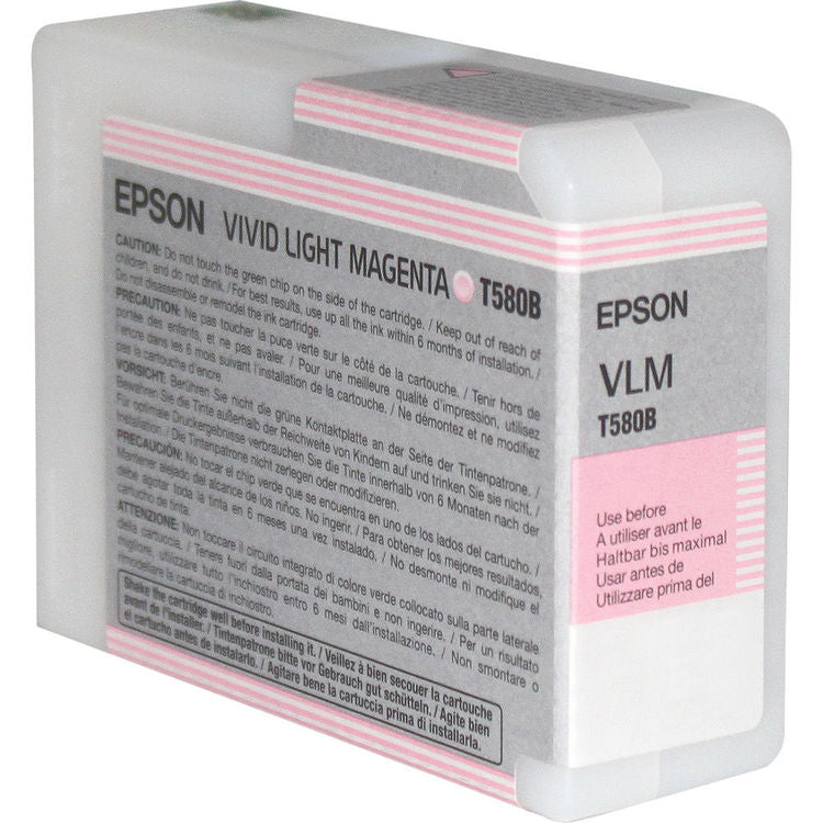 Cartouche d’Encre UltraChrome K3 T580 Magenta Clair Vif (80 ml)