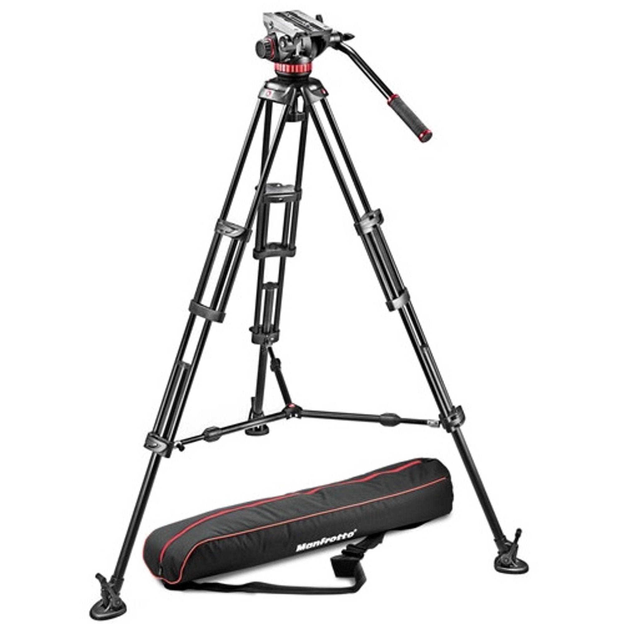 Manfrotto 546B Tripod and MVH502A Pro Video Head with Bag