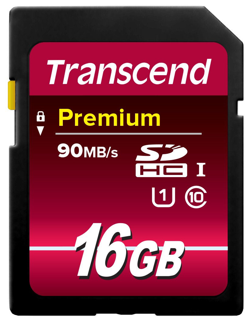 Premium 90 Mb/s UHS-I SDHC Memory Card 16GB