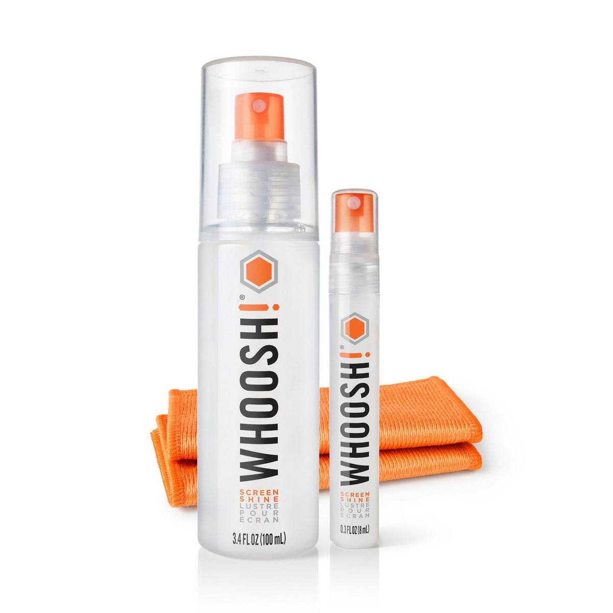 Screen Shine Duo 100mL + 8mL Bottles with Cloth