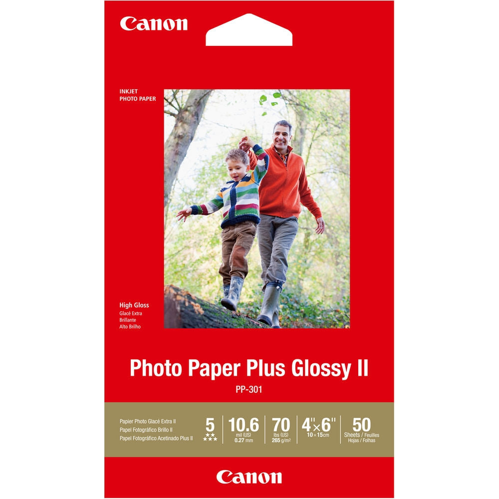 Papier Photo Plus Glacé II 4x6po (50 Feuilles)