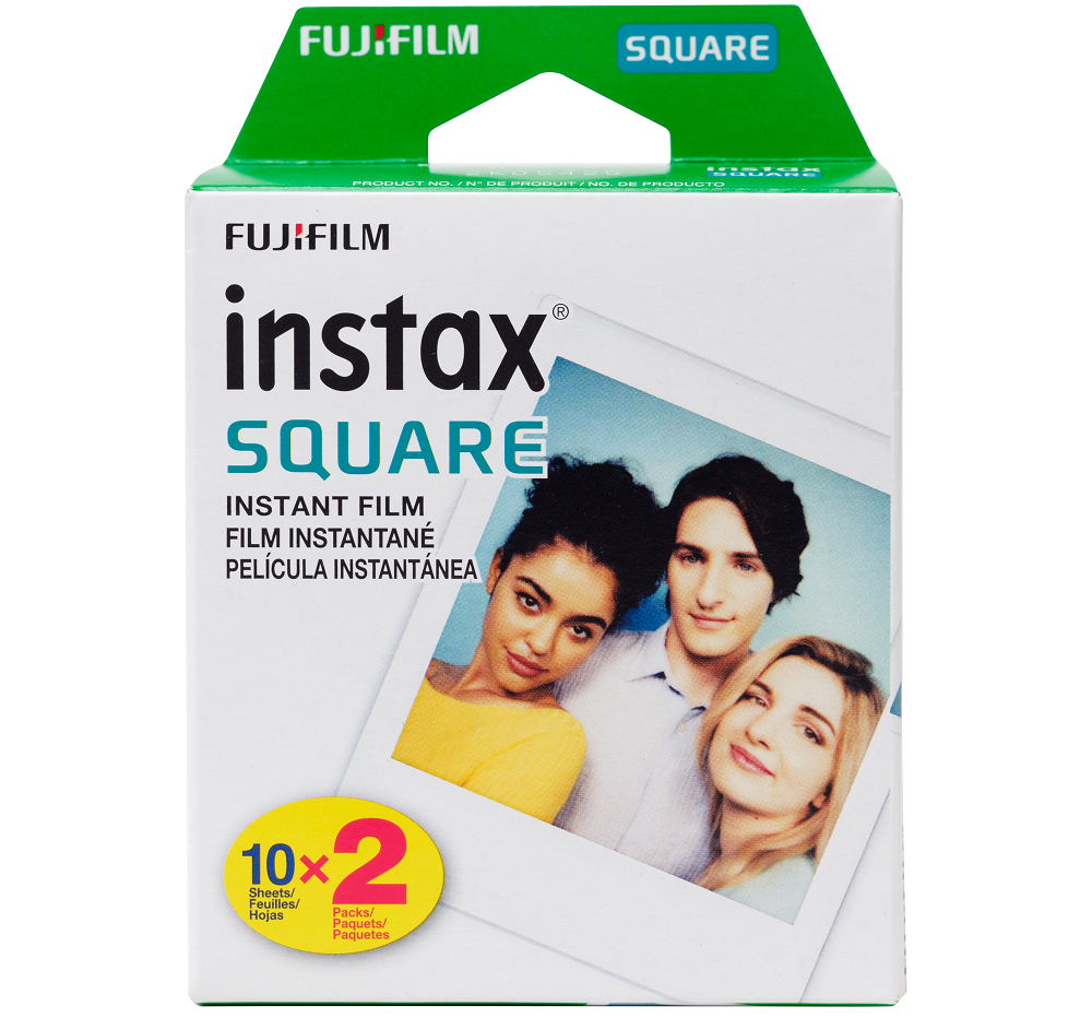 Film Instantané Instax Square (2 Paquets de 10 Feuilles)