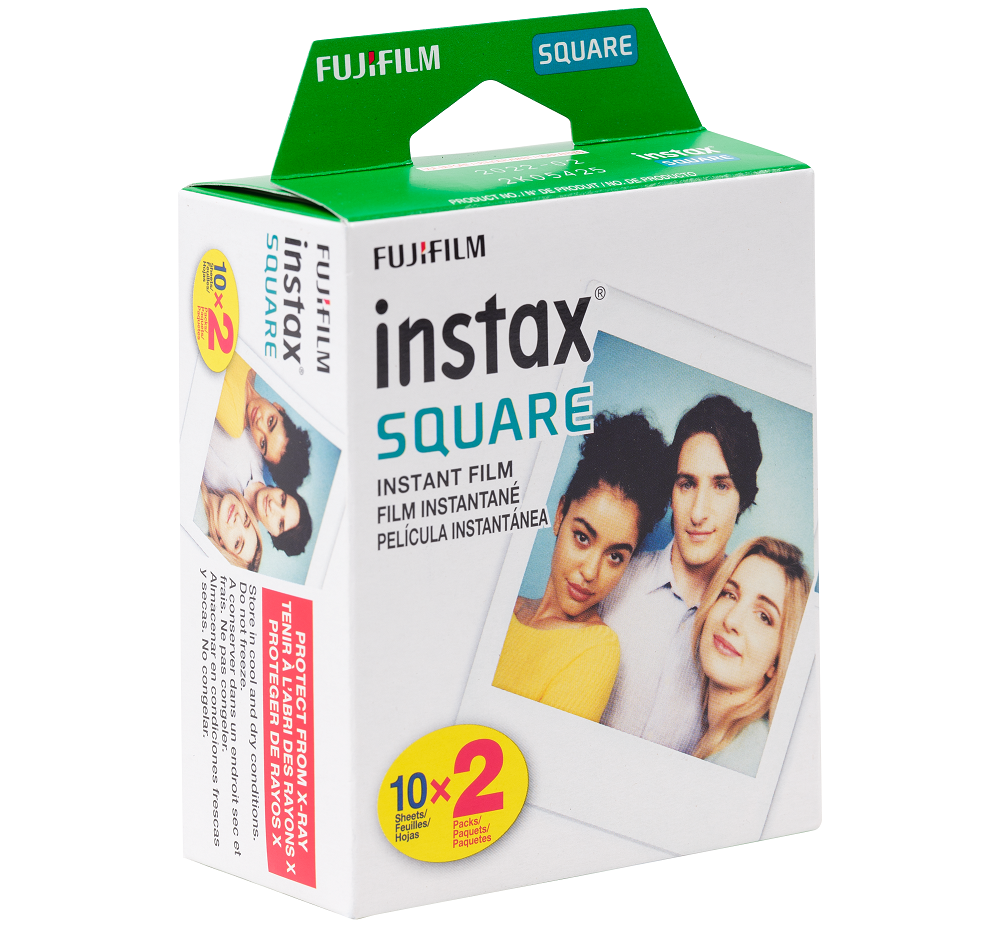 Film Instantané Instax Square (2 Paquets de 10 Feuilles)