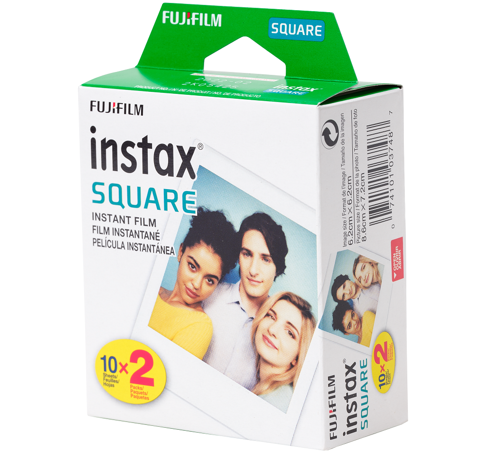 Film Instantané Instax Square (2 Paquets de 10 Feuilles)