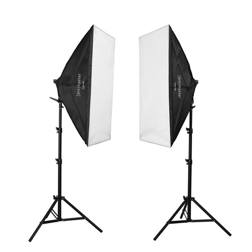 ProMaster Ens. 2 Lumières et Softbox 24 x 36po XL