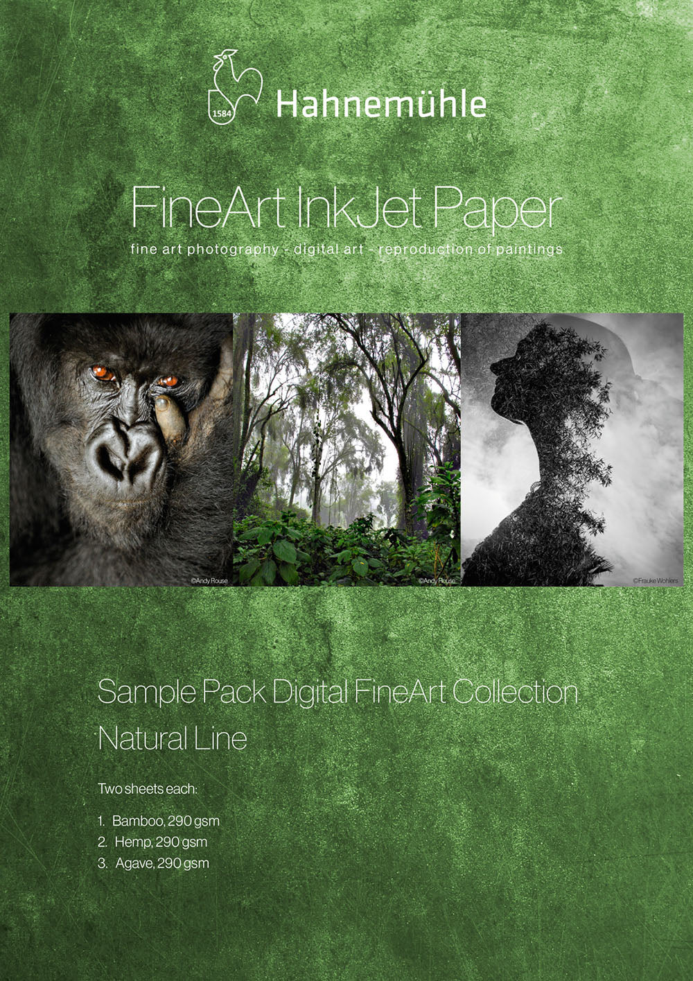 Échantillons de Papier Fibre Naturelle 8.5x11po (6 Feuilles)