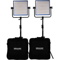 Dracast LED1000 Pro Ensemble de 2 Lumières du Jour LED avec Monture V pour Pile et Trépieds (5600K)