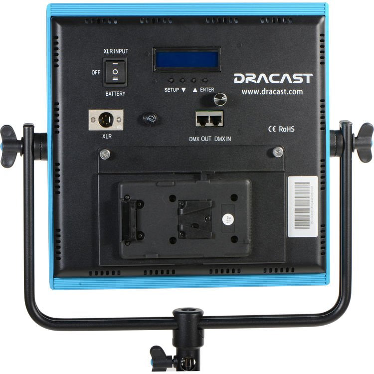 Dracast LED1000 Plus Ensemble de 2 Lumières Bicolores LED avec Monture V/Gold pour Pile et Trépieds (3200K - 5600K)