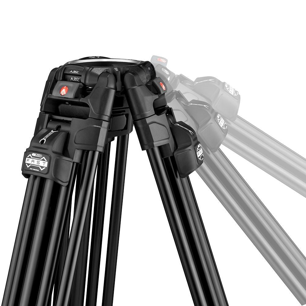 645 Fast Twin Aluminum Tripod with 526 Pro Video Head and Bag