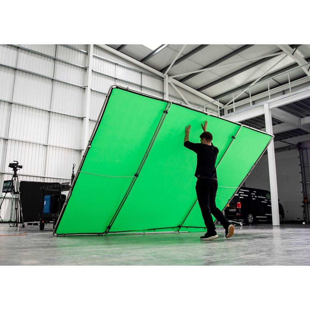Fond de Scène Chroma Key Vert avec Cadre en aluminium (4 x 2.9m)