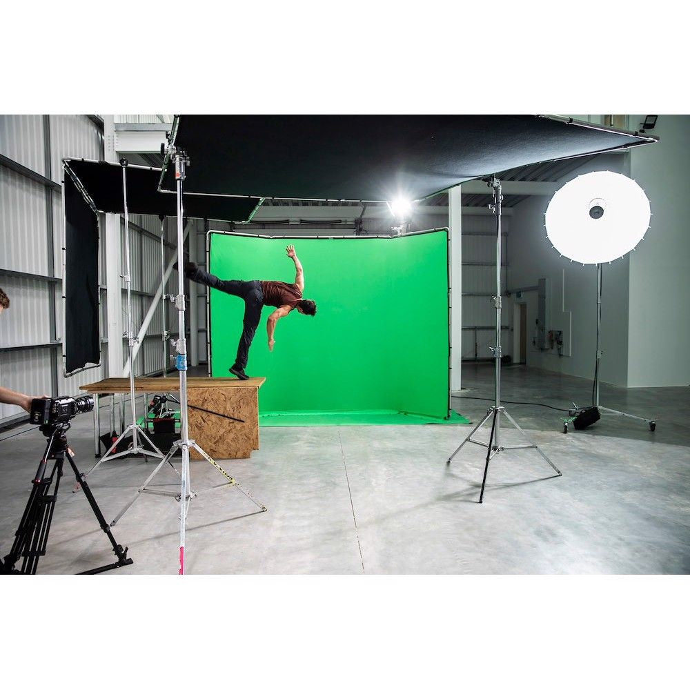 Fond de Scène Chroma Key Vert avec Cadre en aluminium (4 x 2.9m)