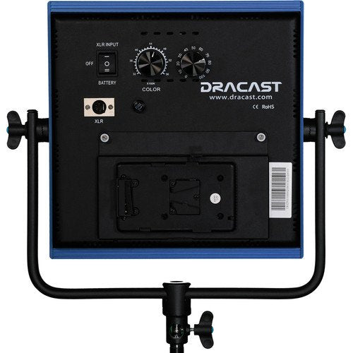 Dracast LED1000 Pro Ensemble de 3 Lumières Bicolor LED avec Monture V pour Pile et Supports