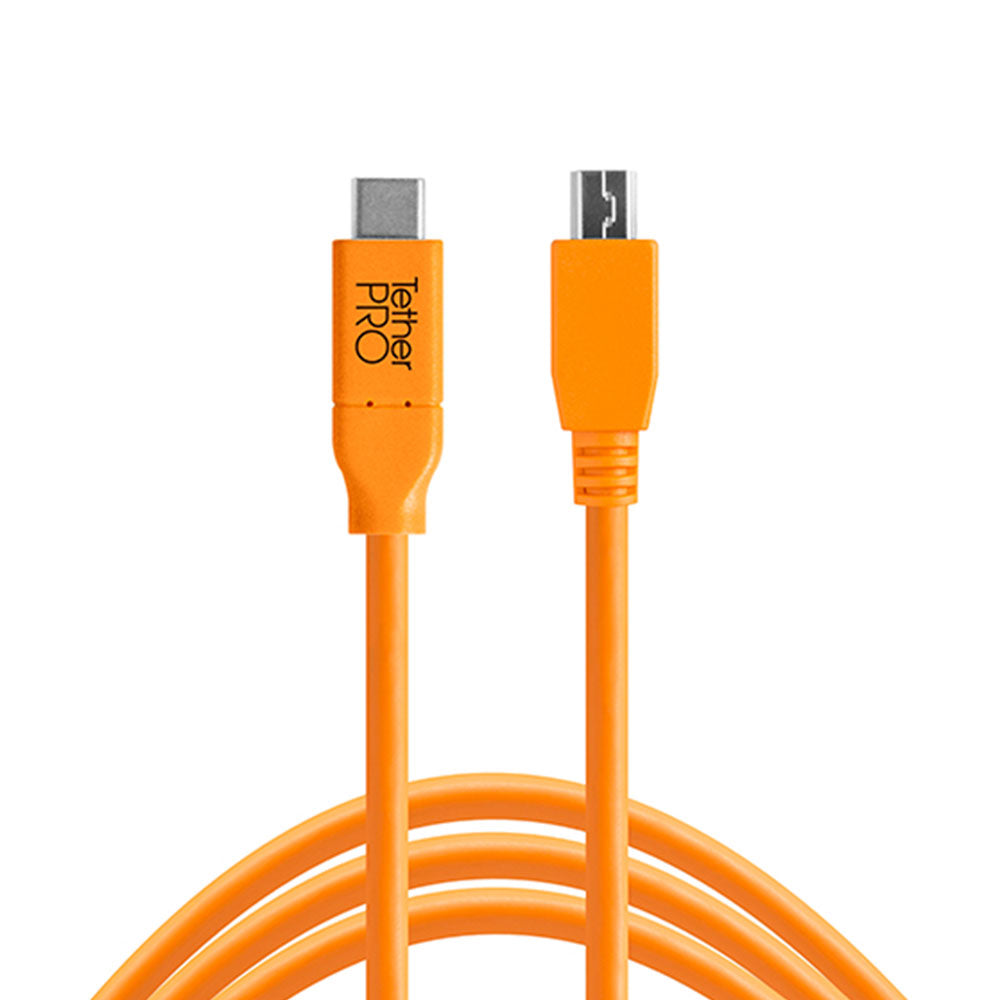 Câble TetherPro USB-C à USB 2.0 Micro-B 15 pieds (Orange)