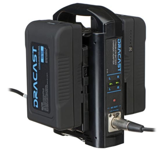 Dracast LED1000 Pro Bi-Color 3-Light Studio Kit with V-Mount Battery Plates