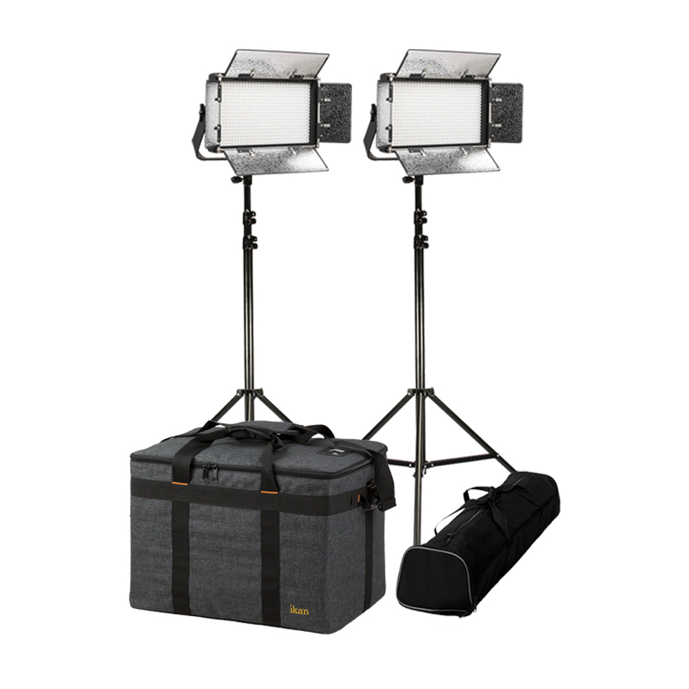 Rayden Ensemble 2 Lumières Bicolore LED avec Plaque de Pile Gold/V et Supports
