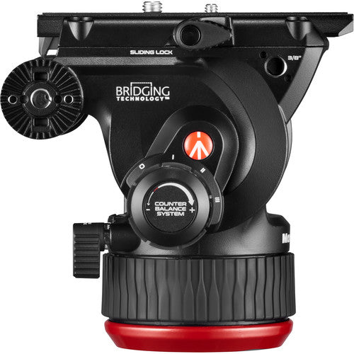 504X Fluid Video Head with Carbon Fiber Tripod, Ground Spreader