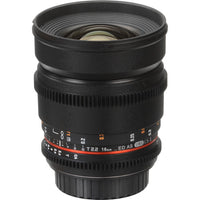 16mm T2.2 Cine DS pour Canon EF (APS-C)
