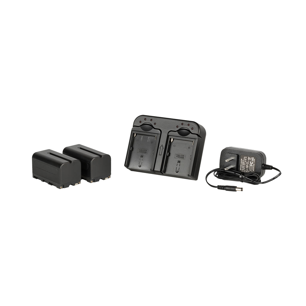 Dual Charger with 2 NP-F750 Batteries