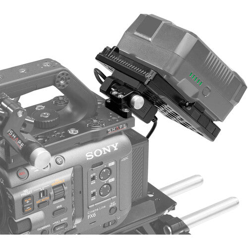 Plaque de pile pivotante monture V (V-Mount) pour FX6