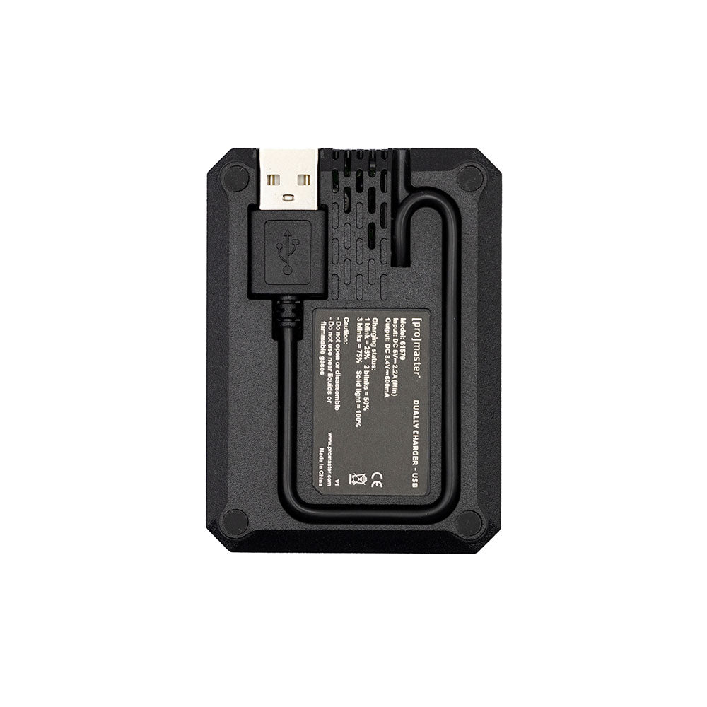 Chargeur double USB pour pour OM SYSTEM BLX-1