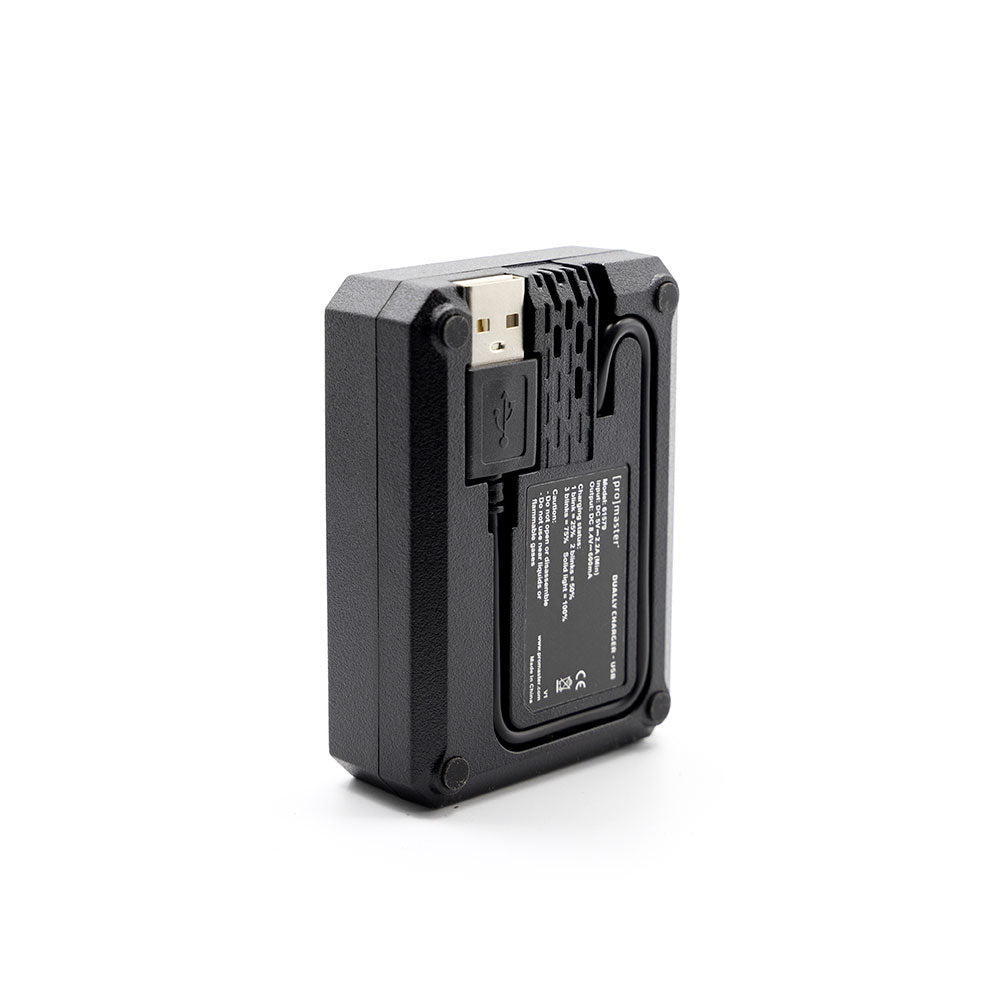 Chargeur double USB pour pour OM SYSTEM BLX-1