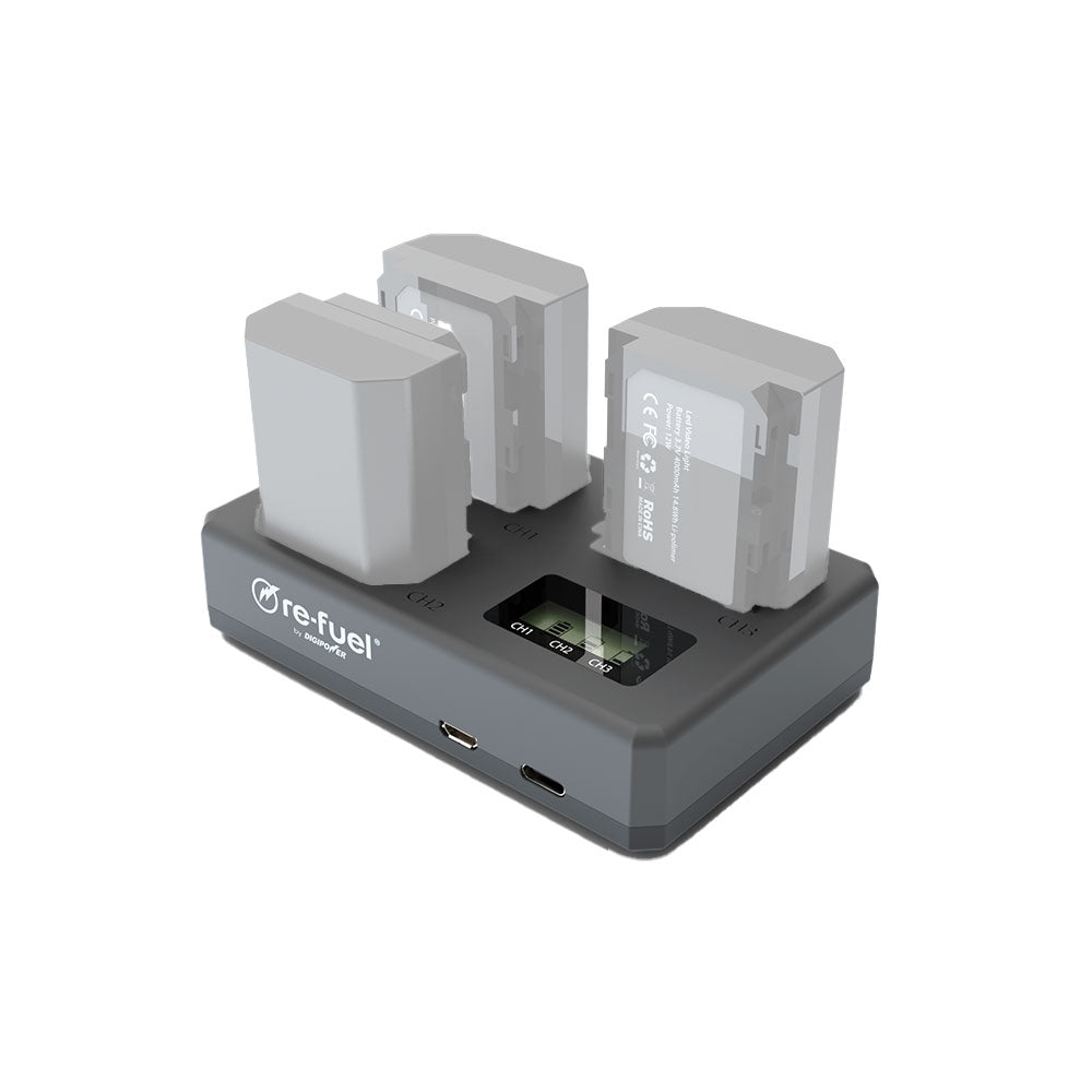 Re-Fuel Triple Charger for Sony NP-FZ100