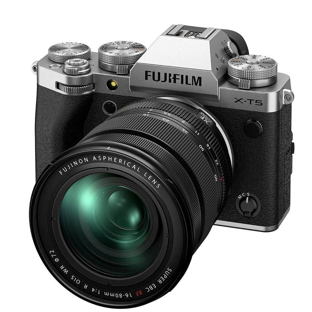 X-T5 Mirrorless Camera with XF 16-80mm f/4 R OIS WR Lens (Silver)
