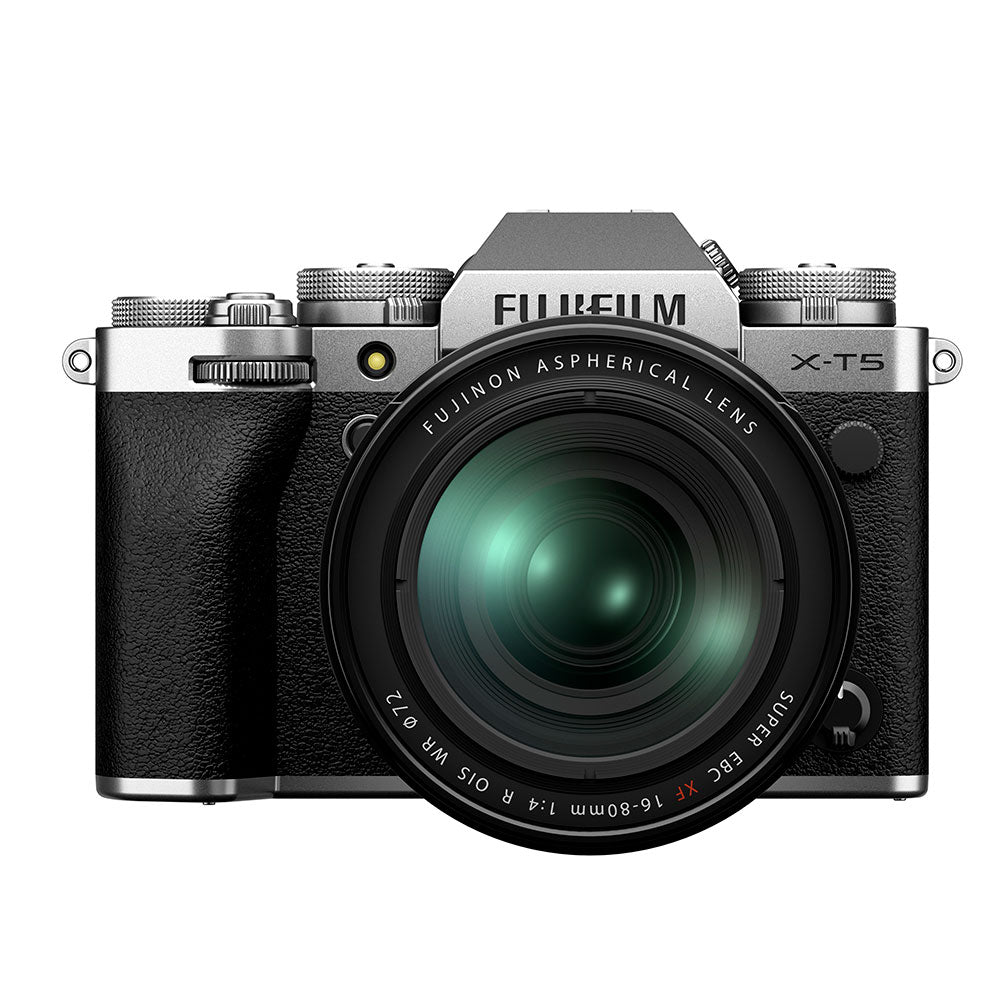 X-T5 Mirrorless Camera with XF 16-80mm f/4 R OIS WR Lens (Silver)