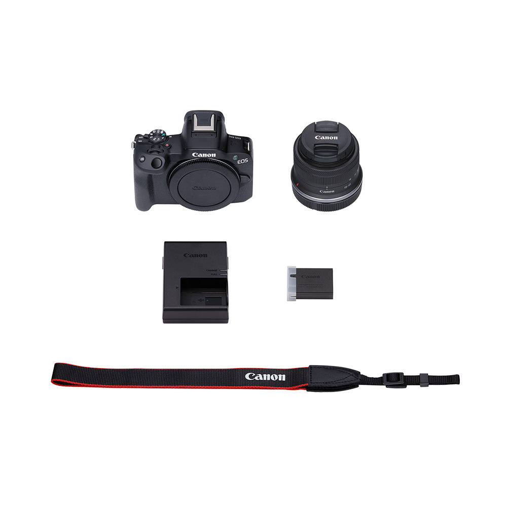EOS R50 Mirrorless Camera with RF-S 18-45mm f/4.5-6.3 IS STM Lens
