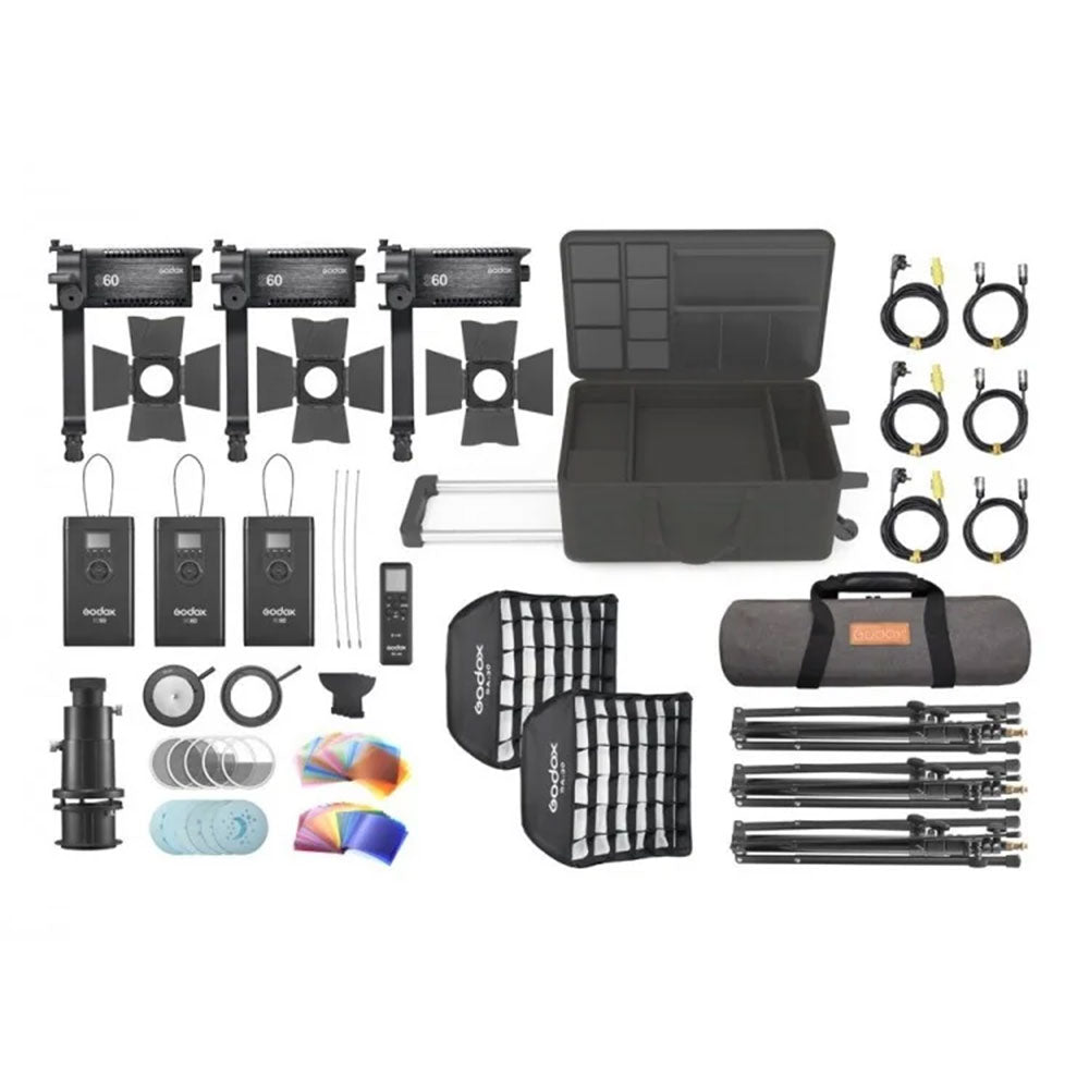Ensemble S60-D 3 Lumières LED Style Spot Focus
