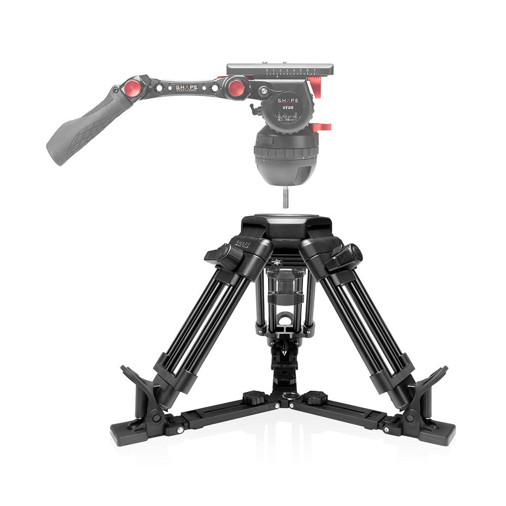 1-stage Baby Tripod Legs 100mm Bowl with Ground Spreader