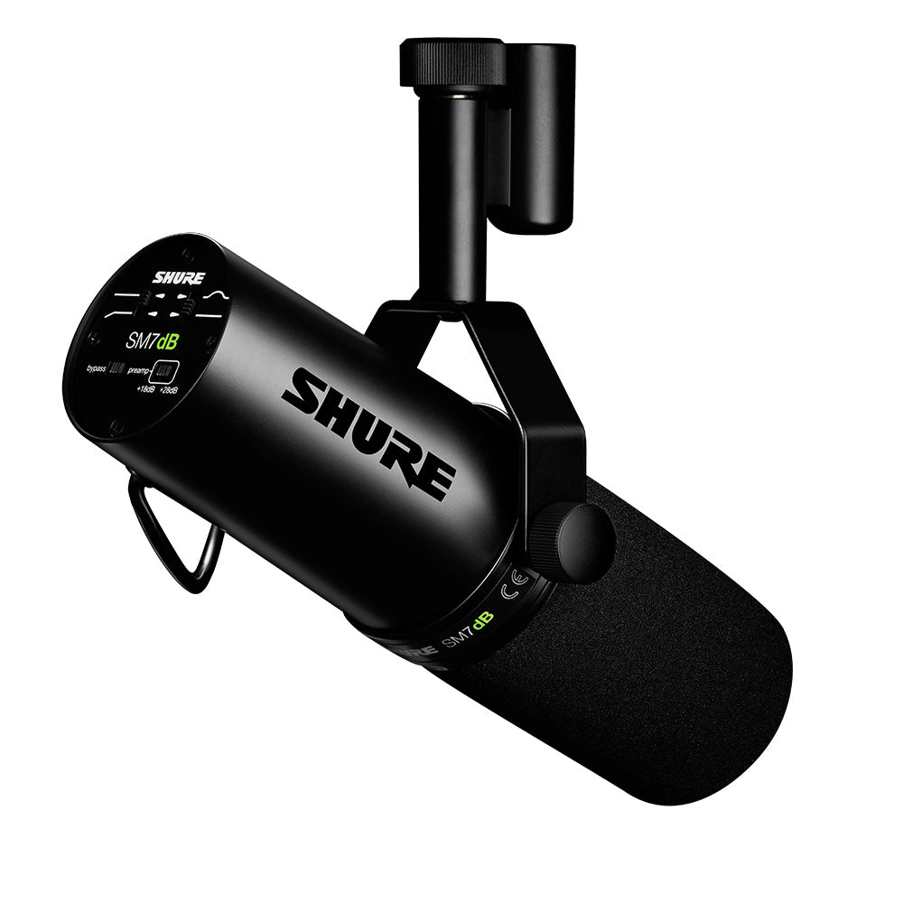 Microphone de captage vocal dynamique avec préamplificateur intégré SM7dB