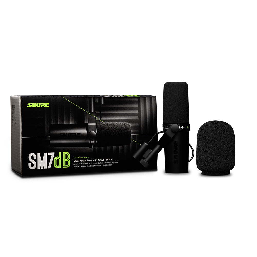 Microphone de captage vocal dynamique avec préamplificateur intégré SM7dB