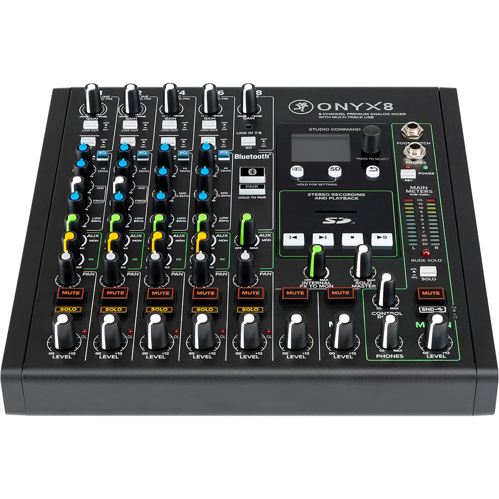 Onyx8 - 8-Channel Mixer with USB Multitrack Recording