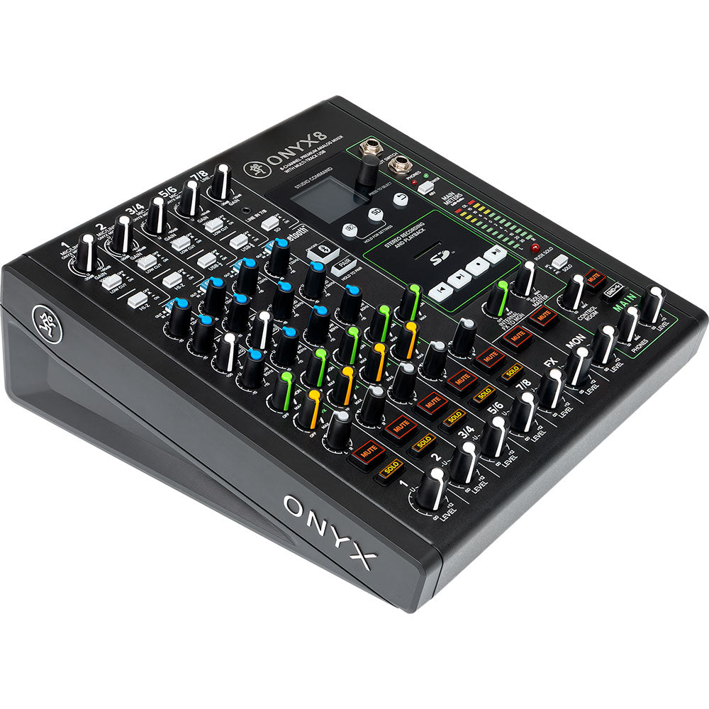 Onyx8 - 8-Channel Mixer with USB Multitrack Recording