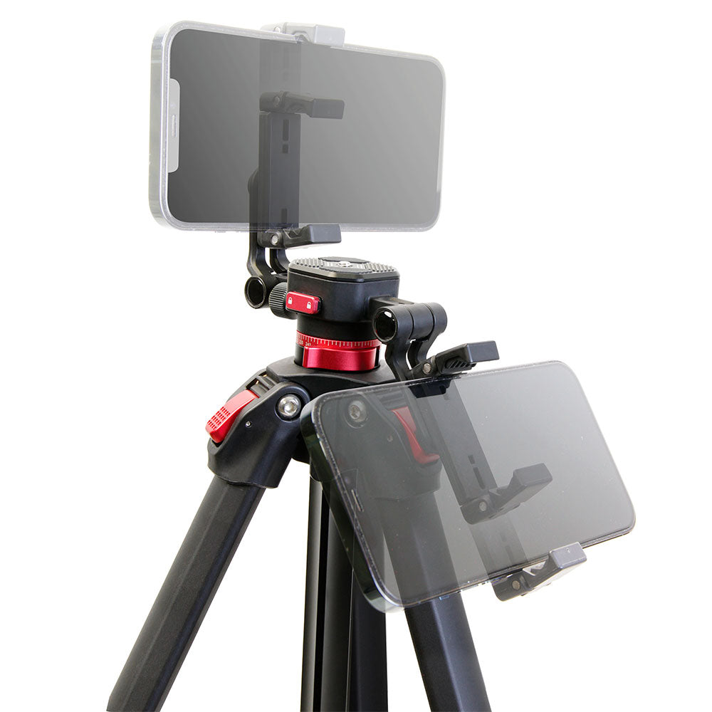 Trépied aluminium OBALXT5 avec tête/prompter pour téléphone