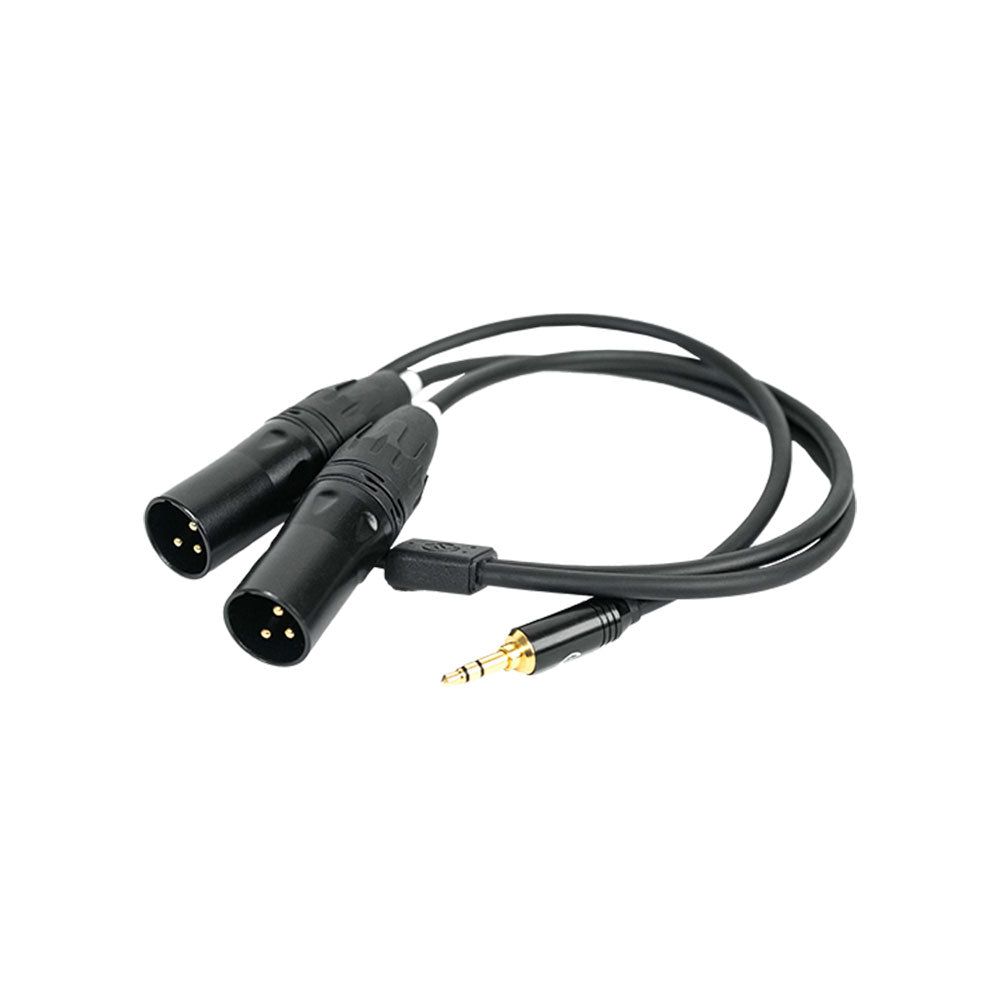 3.5mm TRS to Dual XLR Audio Cable 50cm