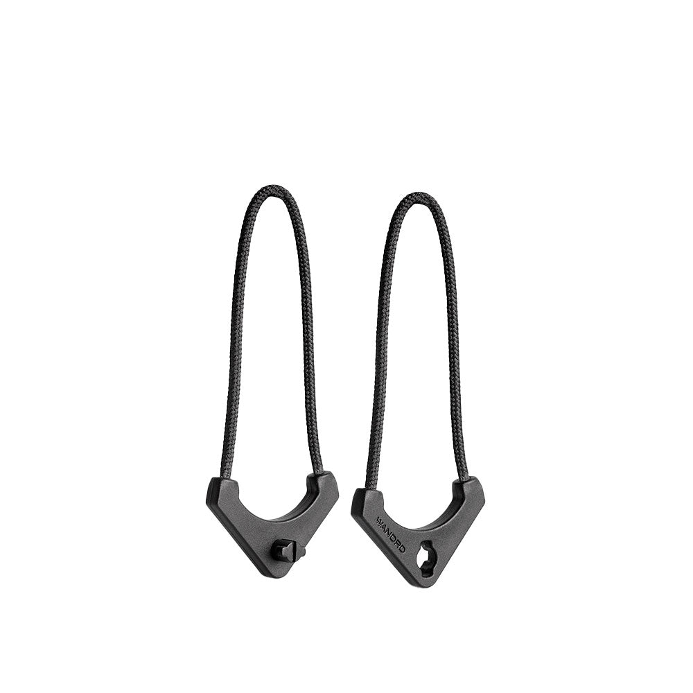 WORRYLESS Locking Zipper Pullers (Black)