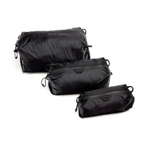 Ensemble 3 cubes de rangement ultraléger Ultralight Packing Cube (XXS/XS/Petit, Noir)