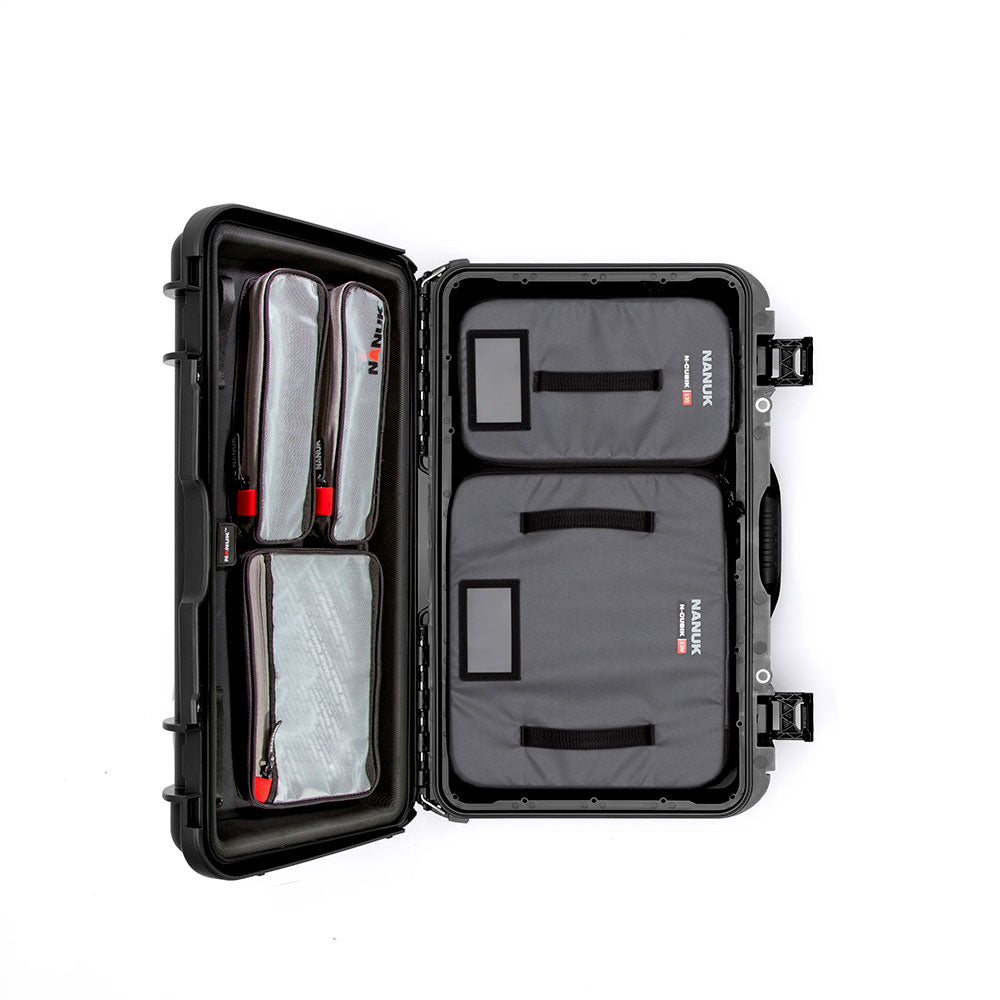 Valise Rigide Nanuk 935 avec Organisateur de couvercle et Cubik 13M/13S (Noir)