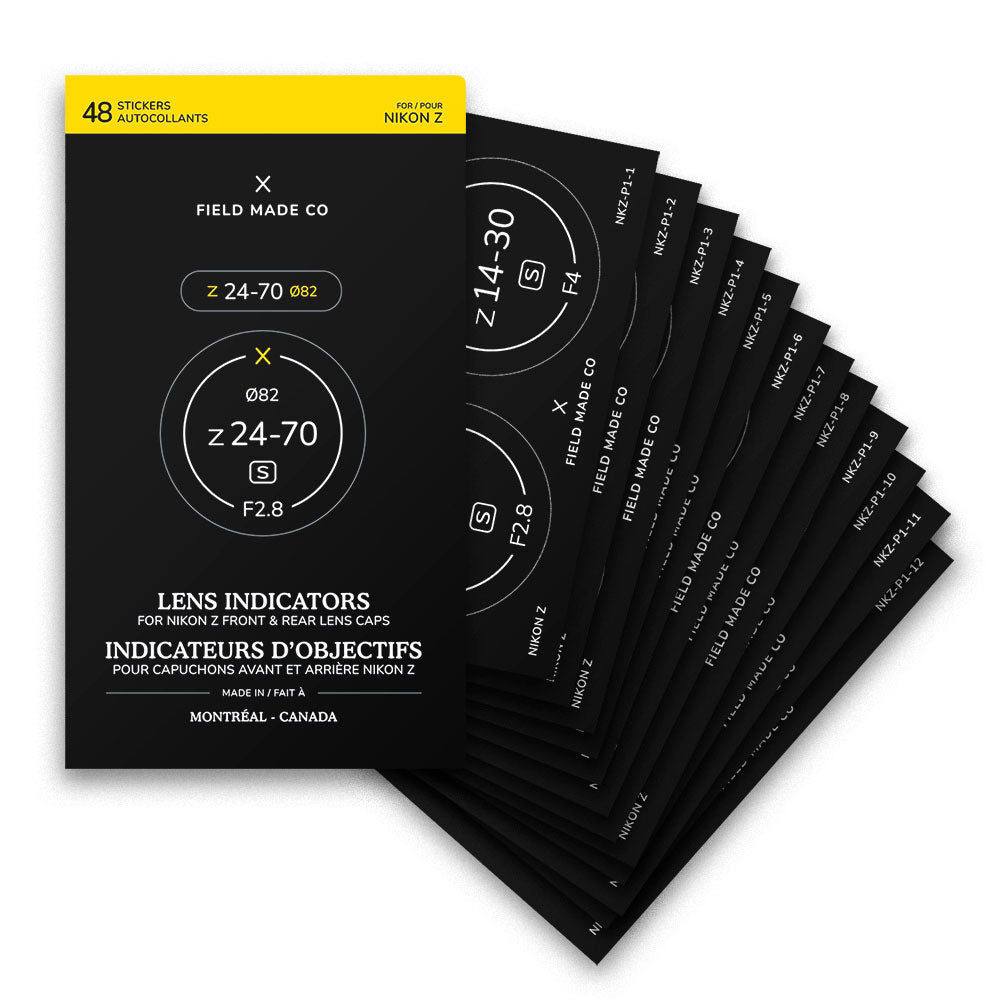 Indicateurs d'objectifs avant/arrière Nikon Z