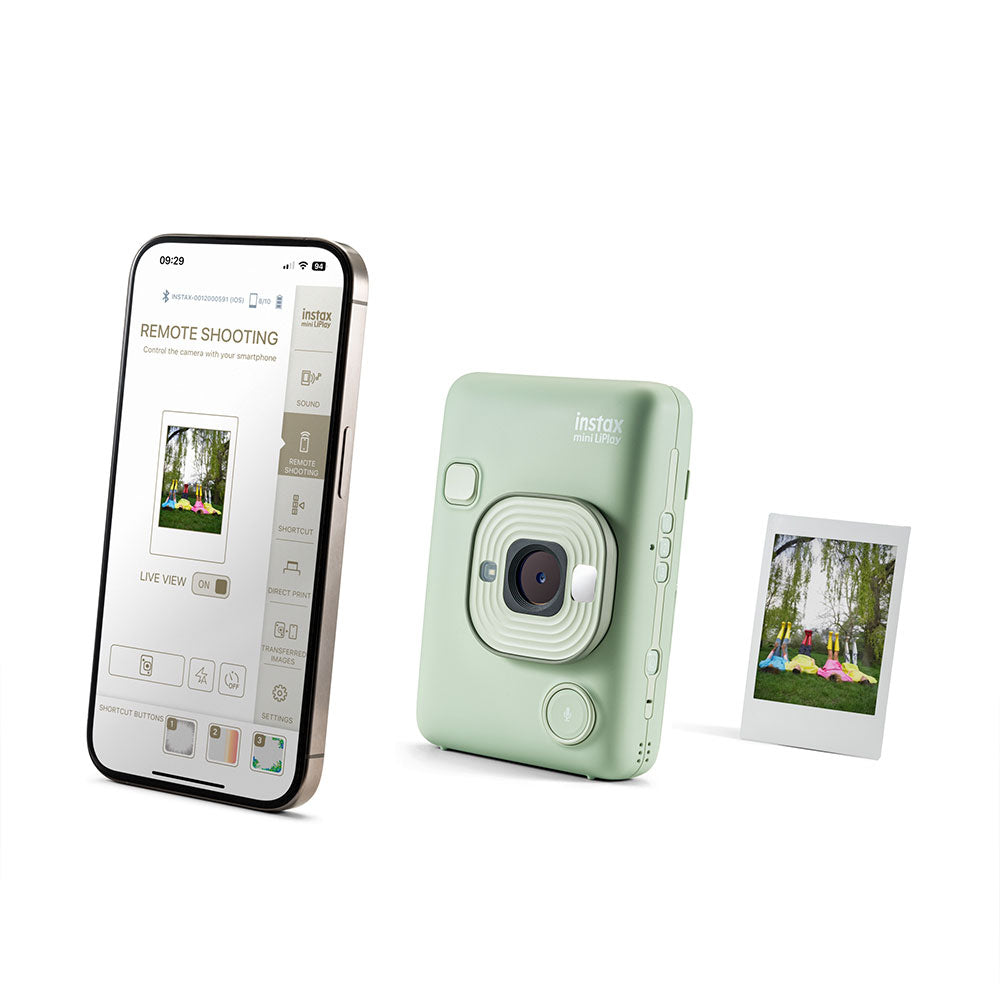 Fujifilm Instax Mini Liplay Hybrid Instant Camera (Matcha Green ...