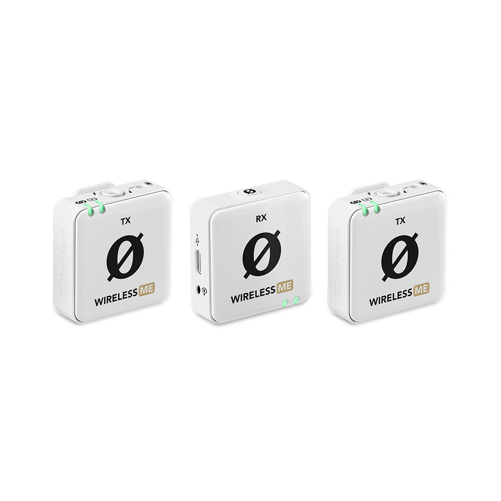 Microphone Wireless ME (Double, Blanc)
