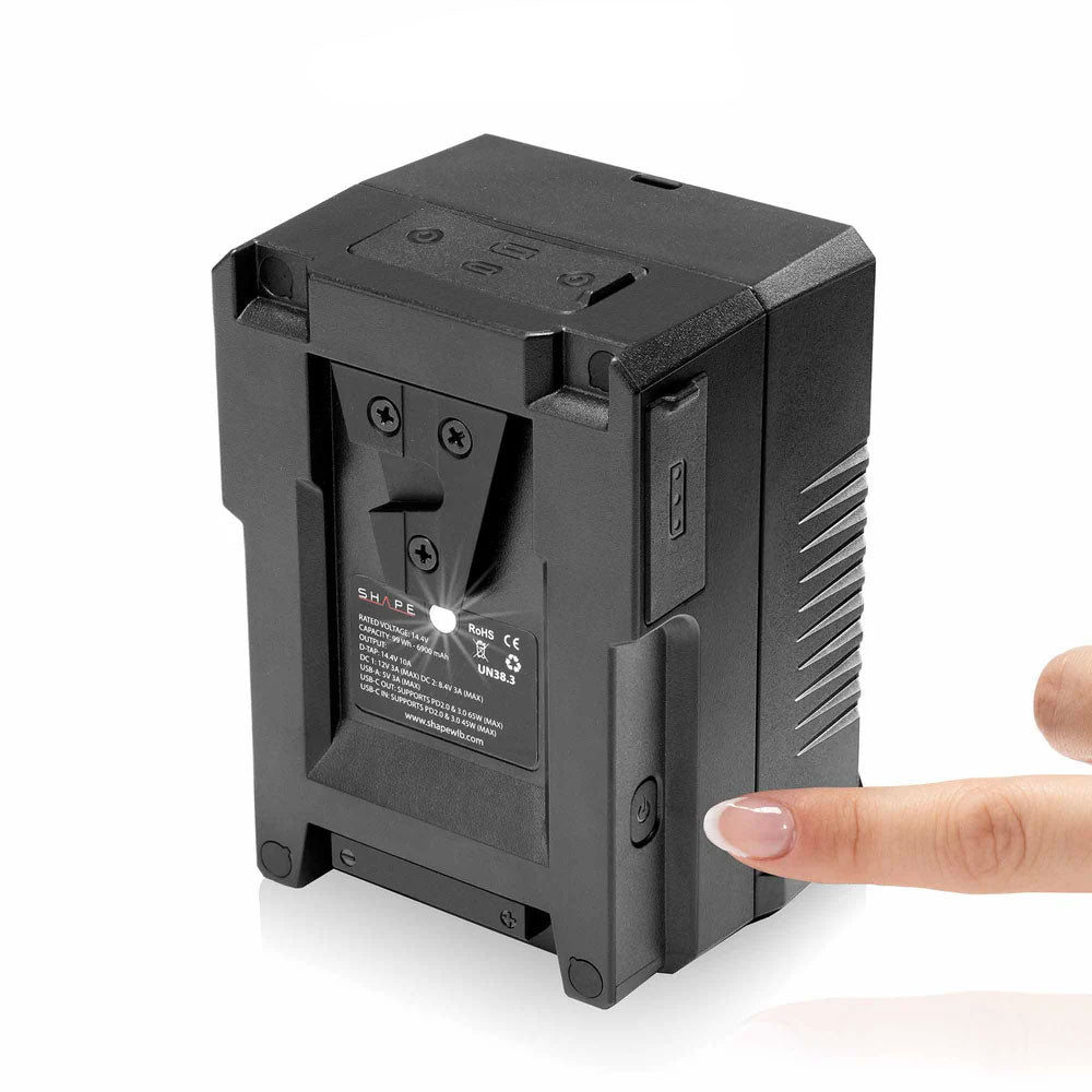 Fast Charger Kit USB-C with 2x Mini V-Mount 99Wh Batteries