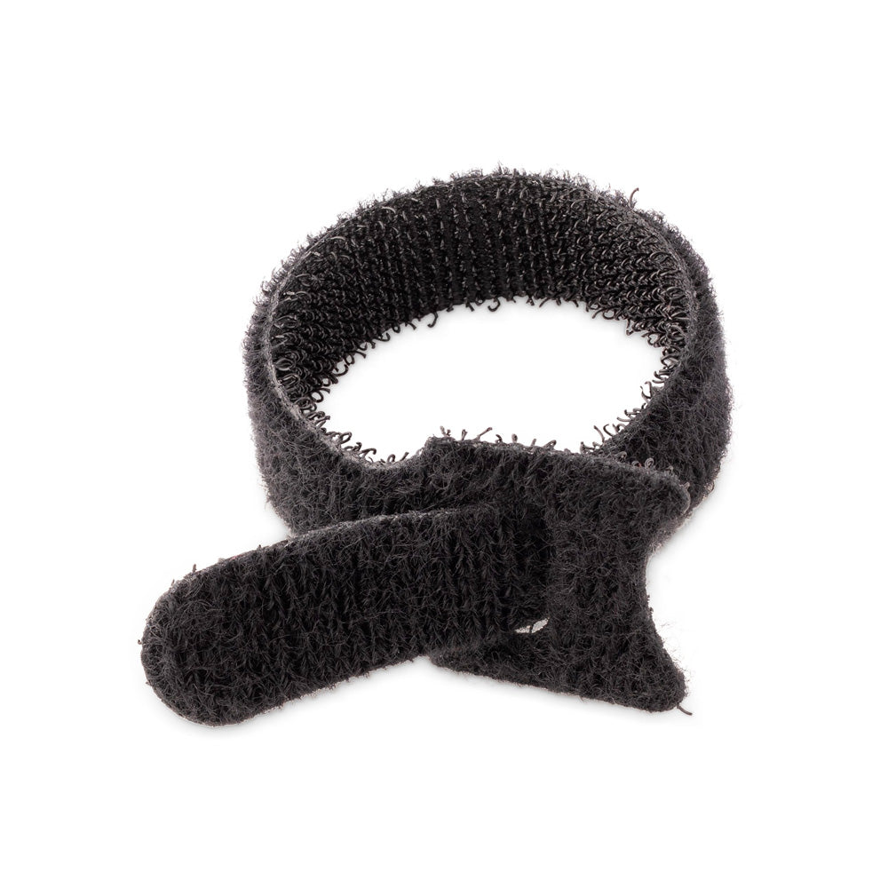 Hook and Loop Cable Ties 15cm/6in Black (50 Pack)