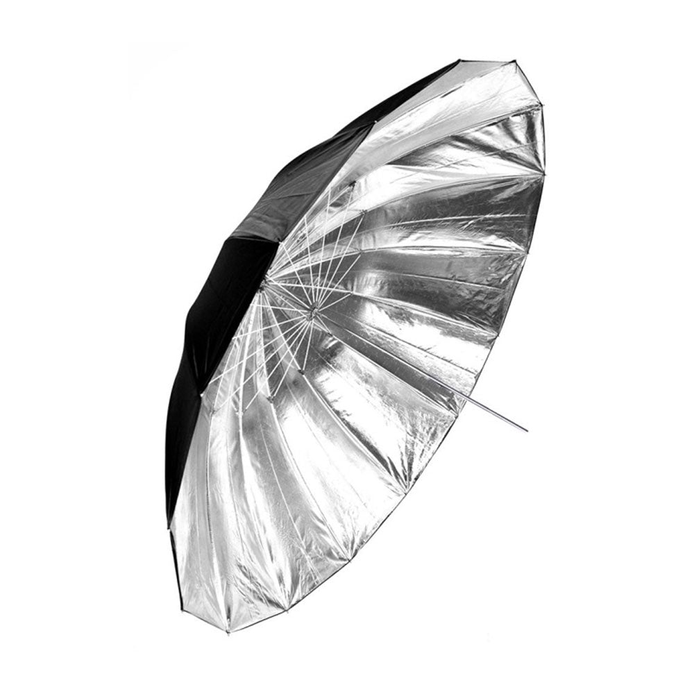 Parapluie Noir / Argent 72"