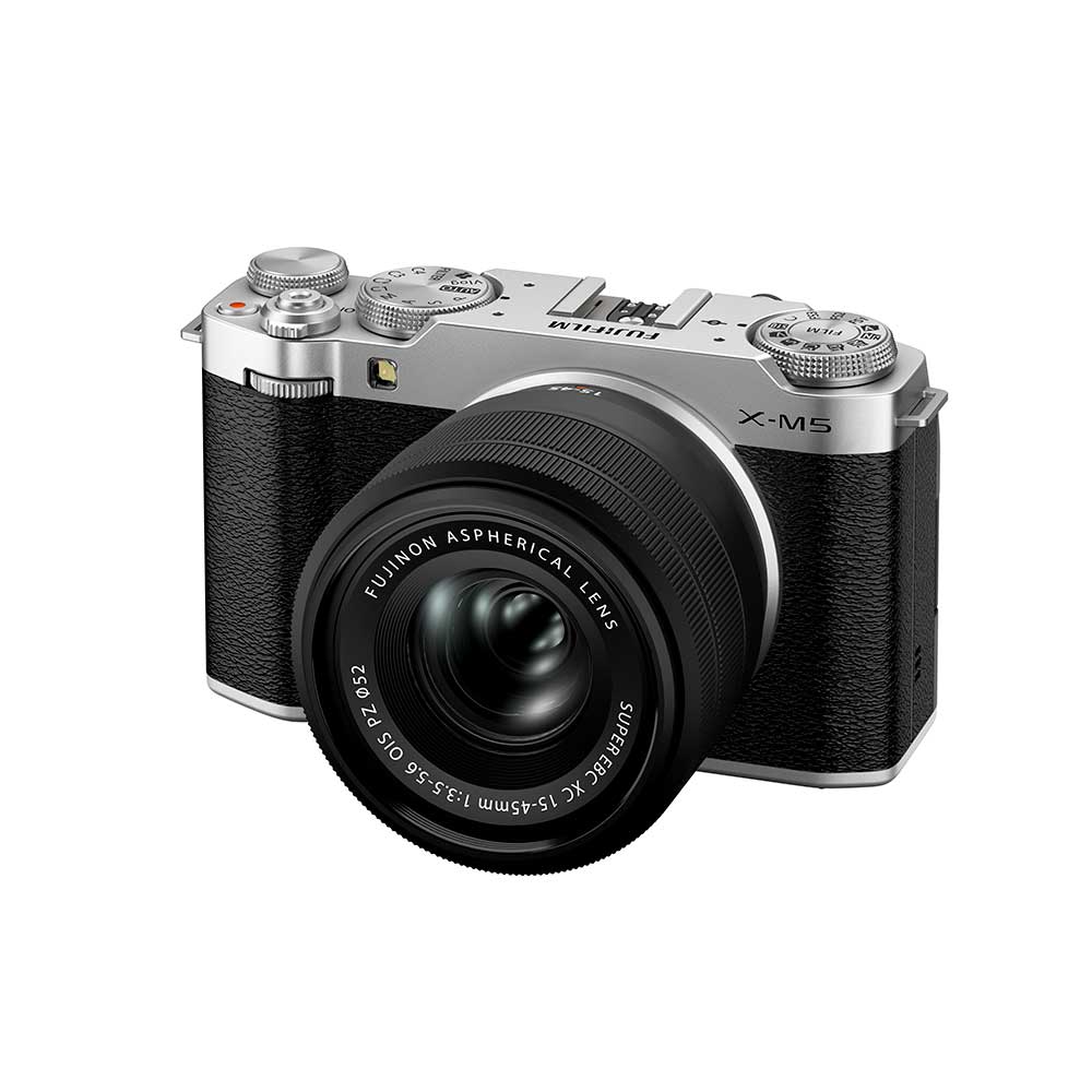 X-M5 Mirrorless Camera with XC 15-45mm f/3.5-5.6 OIS PZ Lens (Silver)