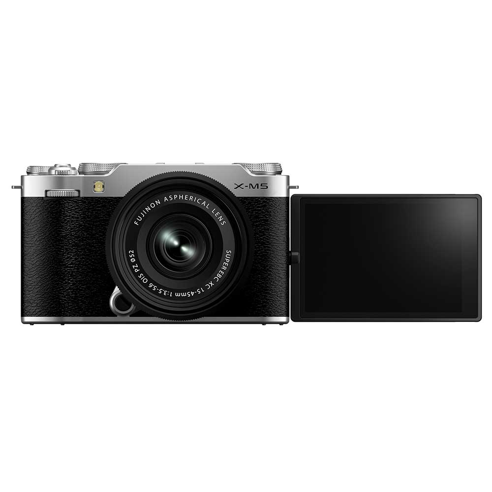 X-M5 Mirrorless Camera with XC 15-45mm f/3.5-5.6 OIS PZ Lens (Silver)