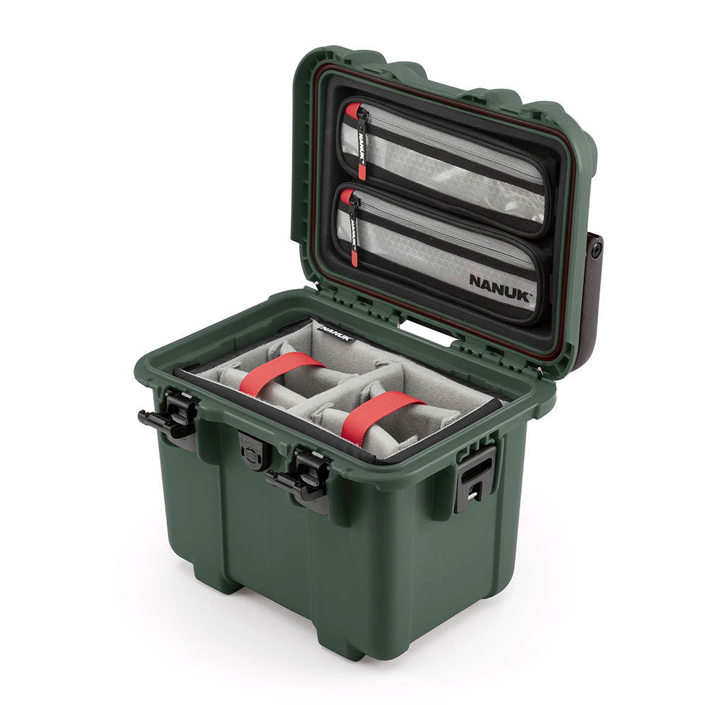 T20 Hard Case with Padded Dividers and Lid Organizer (Olive)